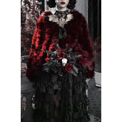 Blood Supply The Orphanage Faux Fur Cape(Full Payment Without Shipping)